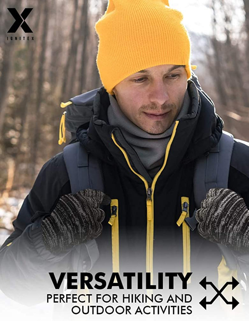 Touch Screen Winter Knit Gloves - Lightweight & Warm Thermal Magic Tech Gloves for Texting, Running, Driving, Cycling