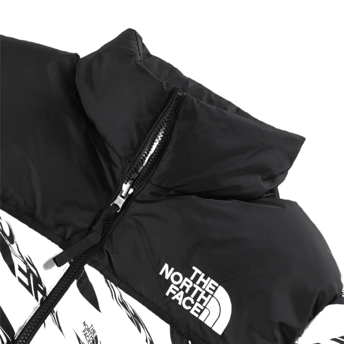 The North Face White/Black Puffer Jacket